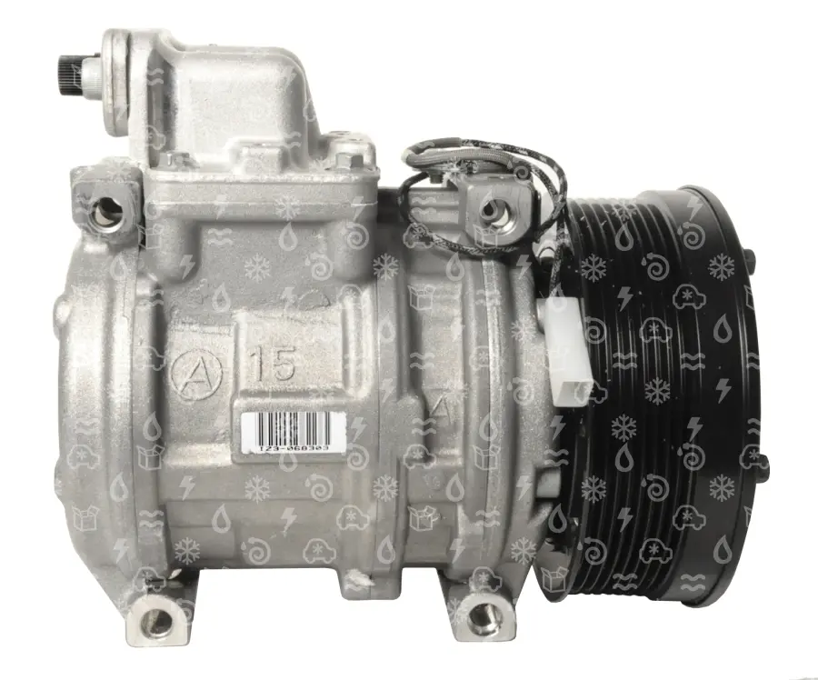 kompresor DENSO 10PA17C, řemenice 120mm, polyV9,12V, 0672850